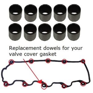 Toyota 5L Hilux valve, rocker cover gasket dowels