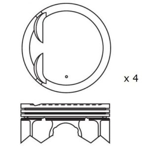 Suzuki Grand Vitara JB424 J24B 2.4 Lt piston set