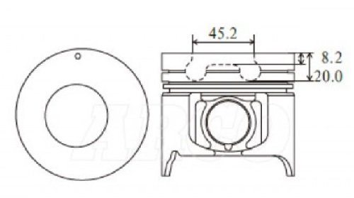 Holden 4JH1T, 4JH1TC Piston specifications 