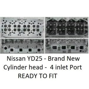 Nissan YD25 4 Inlet Port Complete New Cylinder Head fully assembled